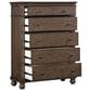 Riva Ridge Oxford 5 Piece King Sleigh Bedroom Set in Cocoa with AC Outlets and USB Ports, , large
