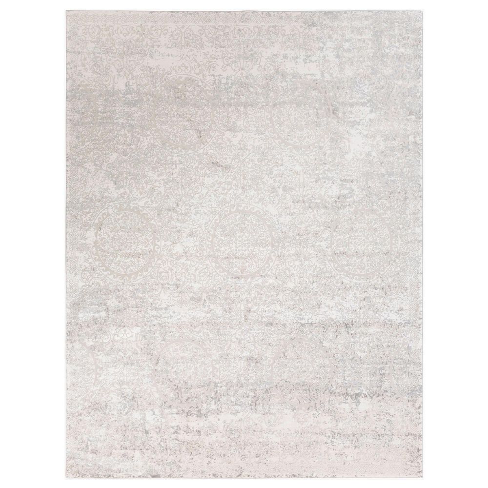 Surya Aisha AIS-2307 12" x 15" Light Gray and Off-White Area Rug, , large
