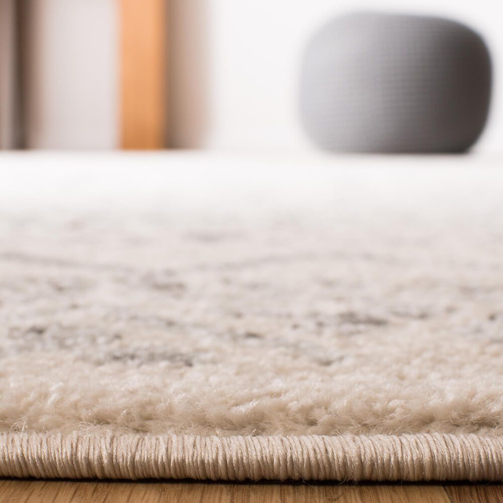 Safavieh Tulum Traditional  2&#39; x 11&#39; Ivory and Grey Runner, , large