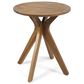 Hearth and Haven Stamford Patio Bistro Table in Teak, , large