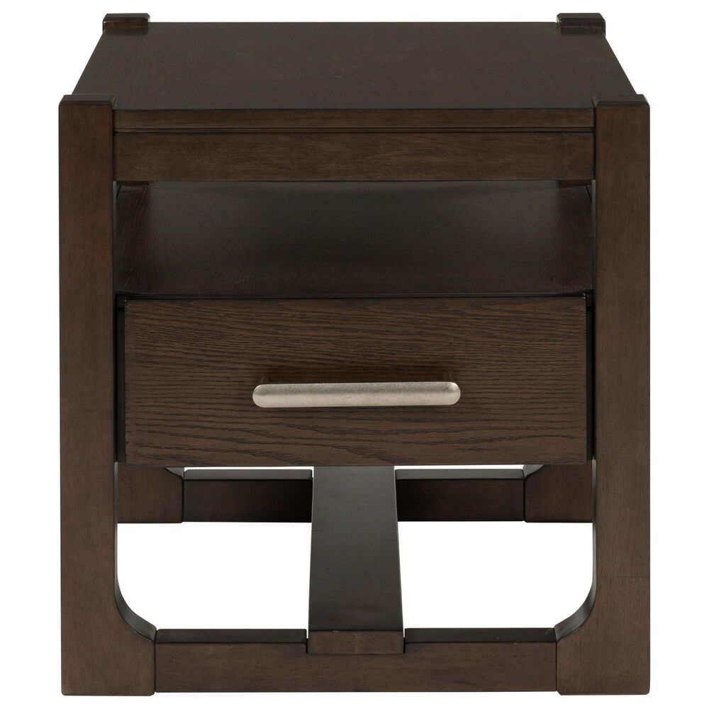 Ashley Breckington Square End Table in Dark Brown, , large