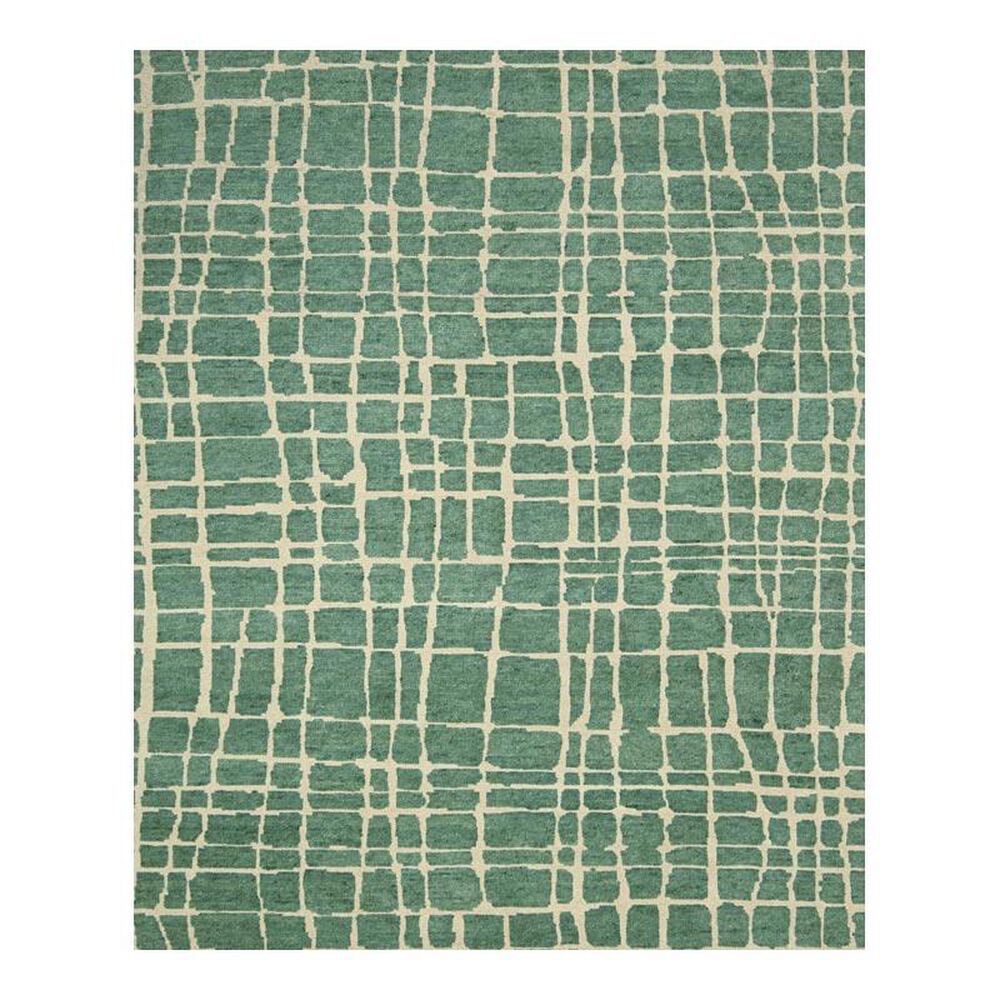 Nourison Tahoe Modern MTA03 2"3" x 8" Turquiose Green Runner, , large