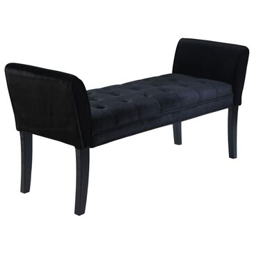 Blue River Chatham Upholstery Bench in Black, , large