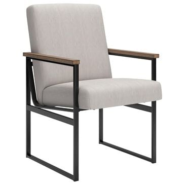 Ashley Montia Desk Chair in Gunmetal Gray and Light Brown, , large