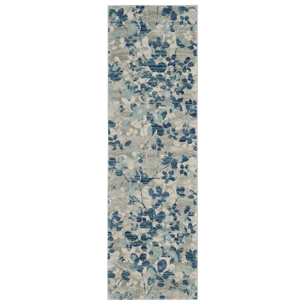Safavieh Evoke EVK236J-27 2"2" x 7" Grey/Light Blue Runner, , large