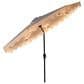 HOMLUX 10" Solar LED Patio Umbrella with Adjustable Tilt and in Blue, , large