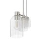 Hunter Lochmeade 4-Light Linear Chandelier in Brushed Nickel, , large