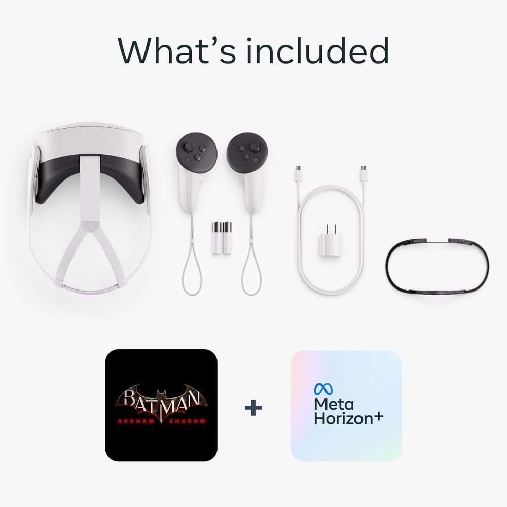 Meta Quest 3S 256GB  Get Batman: Arkham Shadow and a 3-Month Trial of Meta Horizon+ Included  All-in-One Headset, , large