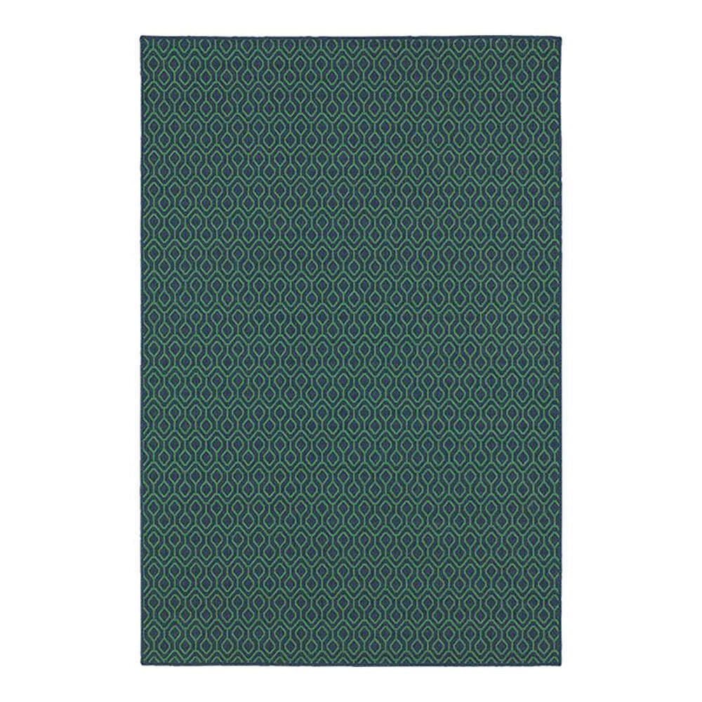 Oriental Weavers Meridian 1634Q 6"7" x 9"6" Navy Area Rug, , large