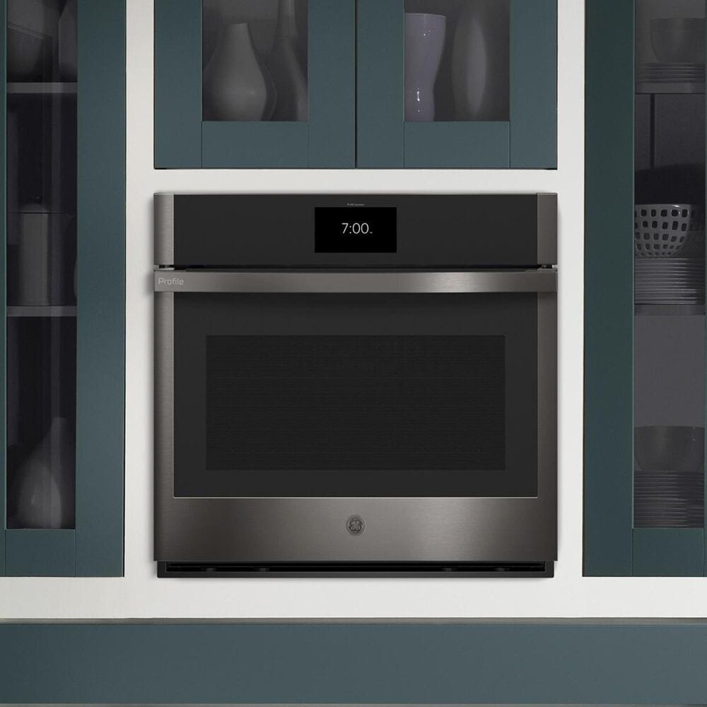 GE Profile Single Wall Oven 30" with Convection in Black Stainless Steel, , large
