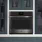 GE Profile Single Wall Oven 30" with Convection in Black Stainless Steel, , large