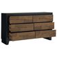 Ashley Kraeburn Dresser and Mirror in Black and Brown, , large