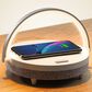 HOMLUX 4-in-1 LED Table Lamp with Portable Speaker and Wireless Charger in White and Gray, , large