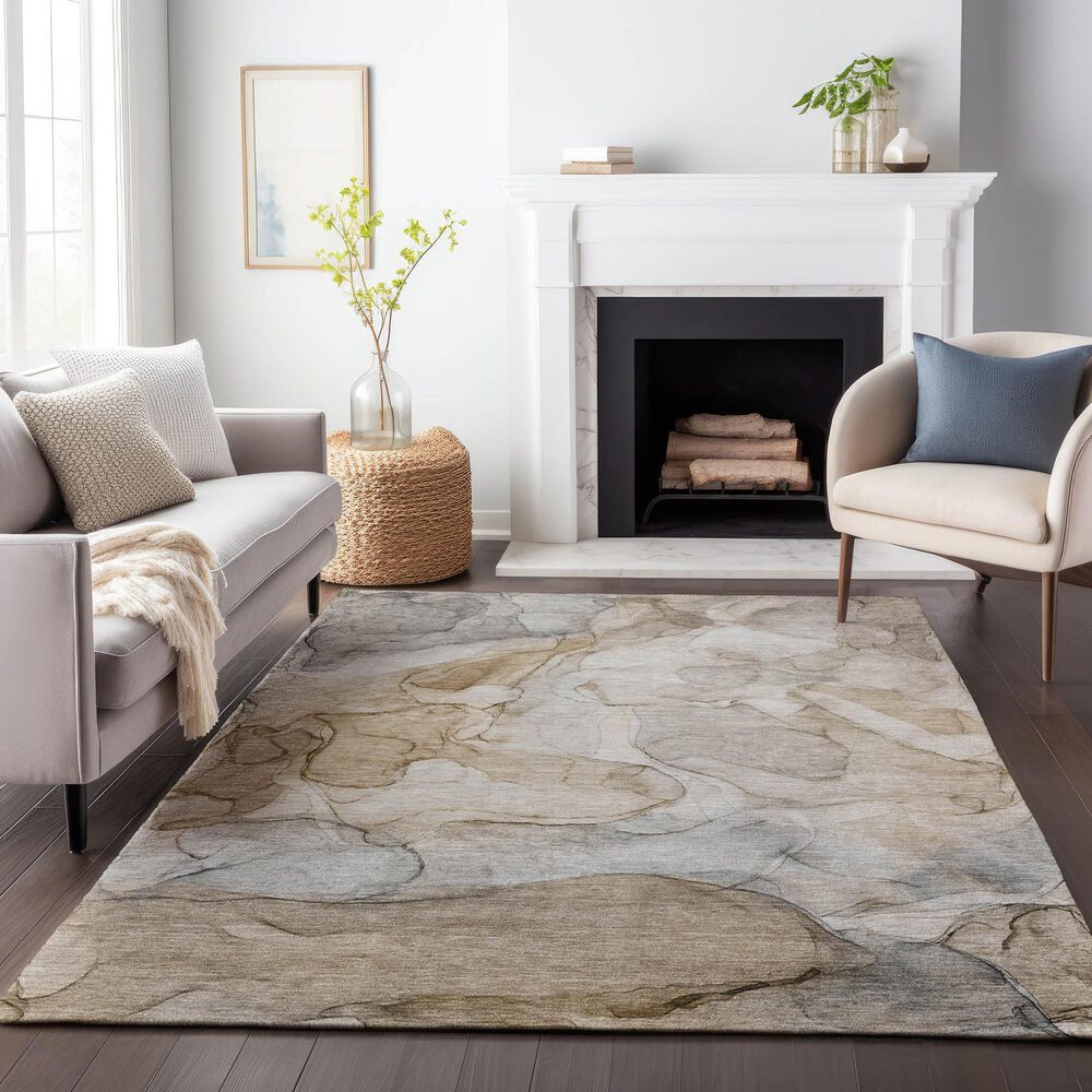 Dalyn Rug Company Odyssey OY8 Brown 5&#39; x 7&#39;6&quot; Area Rug, , large