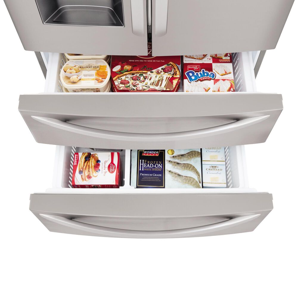 LG 28 Cu. Ft. Capacity 4-Door French Door Refrigerator in Stainless Steel, , large