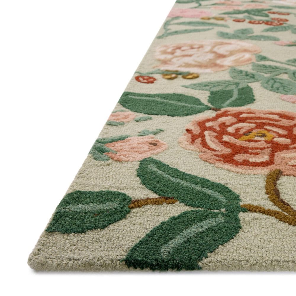 Rifle Paper Co. x Loloi Highgrove Mint 7&#39;9&quot; x 9&#39;9&quot; Area Rug, , large