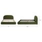 Jennifer Taylor Home Archie Puffy Grounded Queen Upholstered Platform Bed in Olive Green, , large