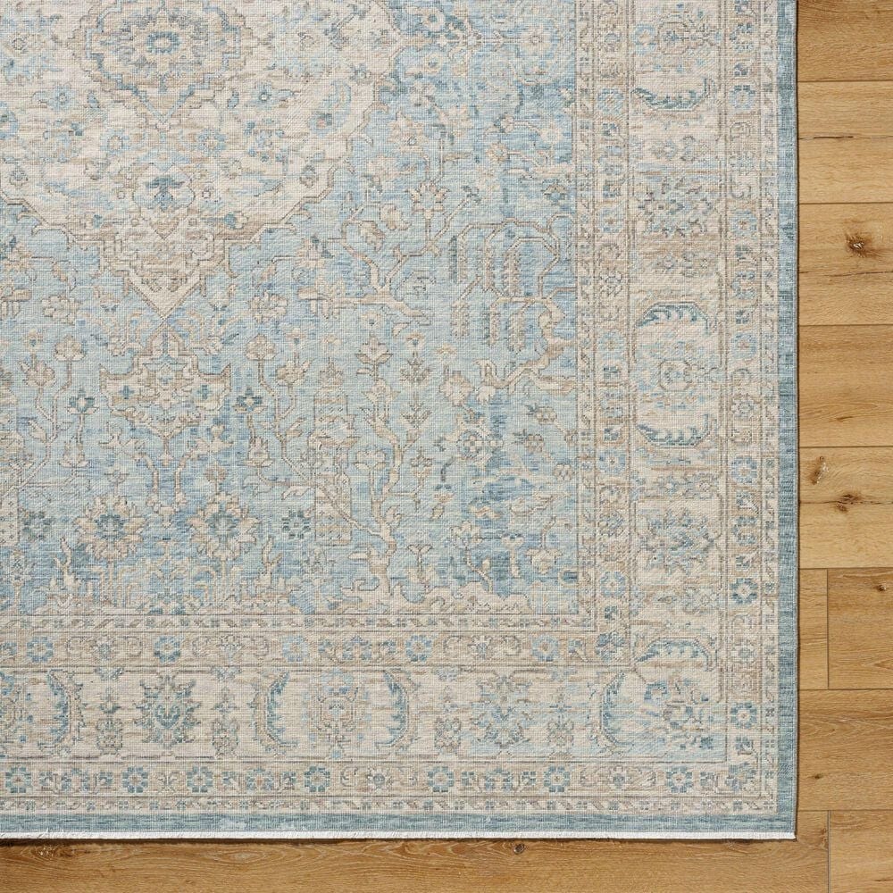 Surya Once Upon a Time Light Gray, Tan, Pale Blue, Gray, Denim and Medium Gray 1&#39;11&quot; x 2&#39;11&quot; Area Rug, , large