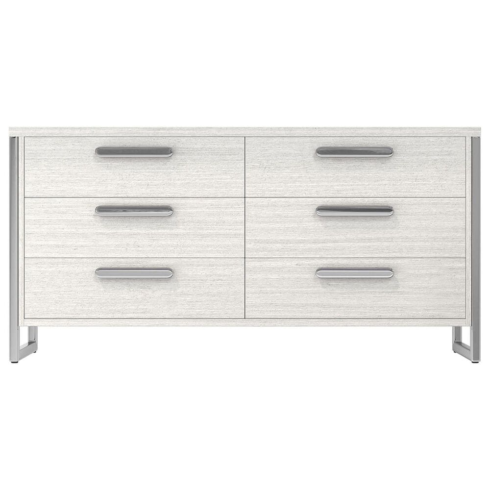 Bernhardt Stratum 6-Drawer Dresser in Mist and Polished Nickel, , large