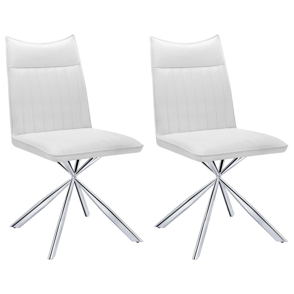 Monarch Specialties Dining Chair in White (Set of 2), , large