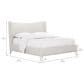 Vantage Mezzanine King Upholstered Shelter Bed in Dove Gray, , large