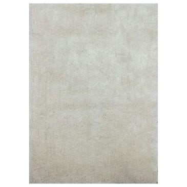 Central Oriental Venice Shag 7"10" x 9"10" Light Beige Area Rug, , large