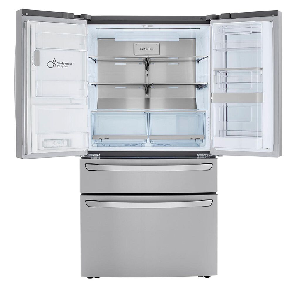 LG 23 Cu. Ft. Smart wi-fi Enabled InstaView Door-in-Door Counter-Depth Refrigerator w/ Craft Ice Maker - Stainless Steel, , large