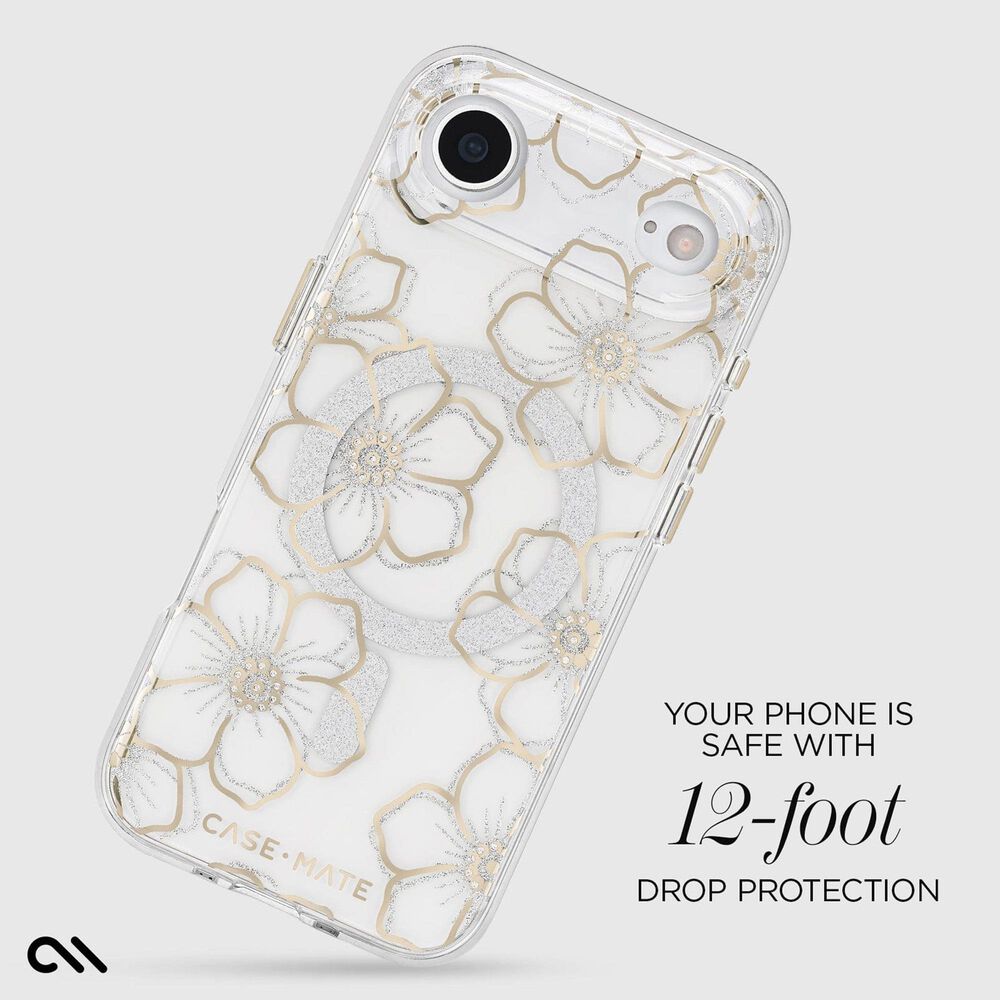 Case-Mate Floral Gems MagSafe Case for iPhone 17 Air in Gold, , large