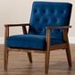Baxton Studio Sorrento Arm Chair in Navy Blue, , large