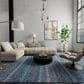 Feizy Rugs Dakota 9"6" x 13"6" Teal and Multicolor Area Rug, , large