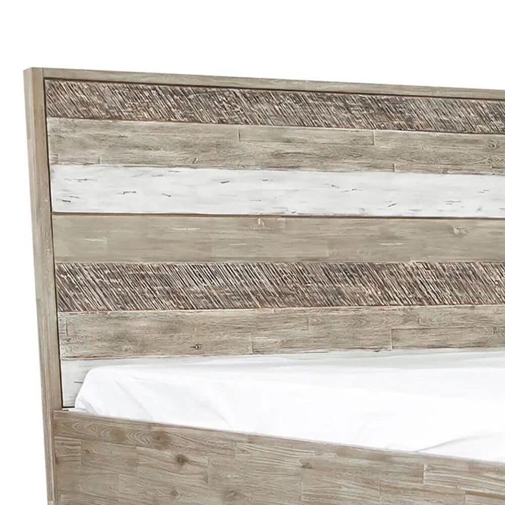 Blue River Bridges King Platform Bed in Natural and Gray, , large