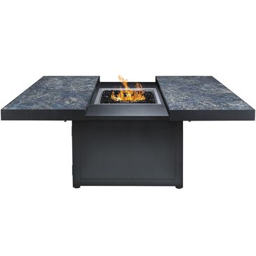 PLANK AND HIDE 42" Firepit in Black and Sintered Stone, , large