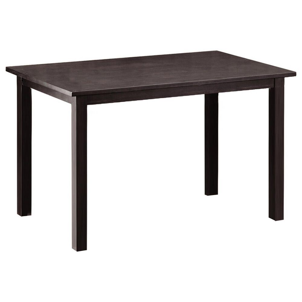 Baxton Studio Andrew Dining Table in Dark Brown - Table Only, , large