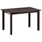 Baxton Studio Andrew Dining Table in Dark Brown - Table Only, , large