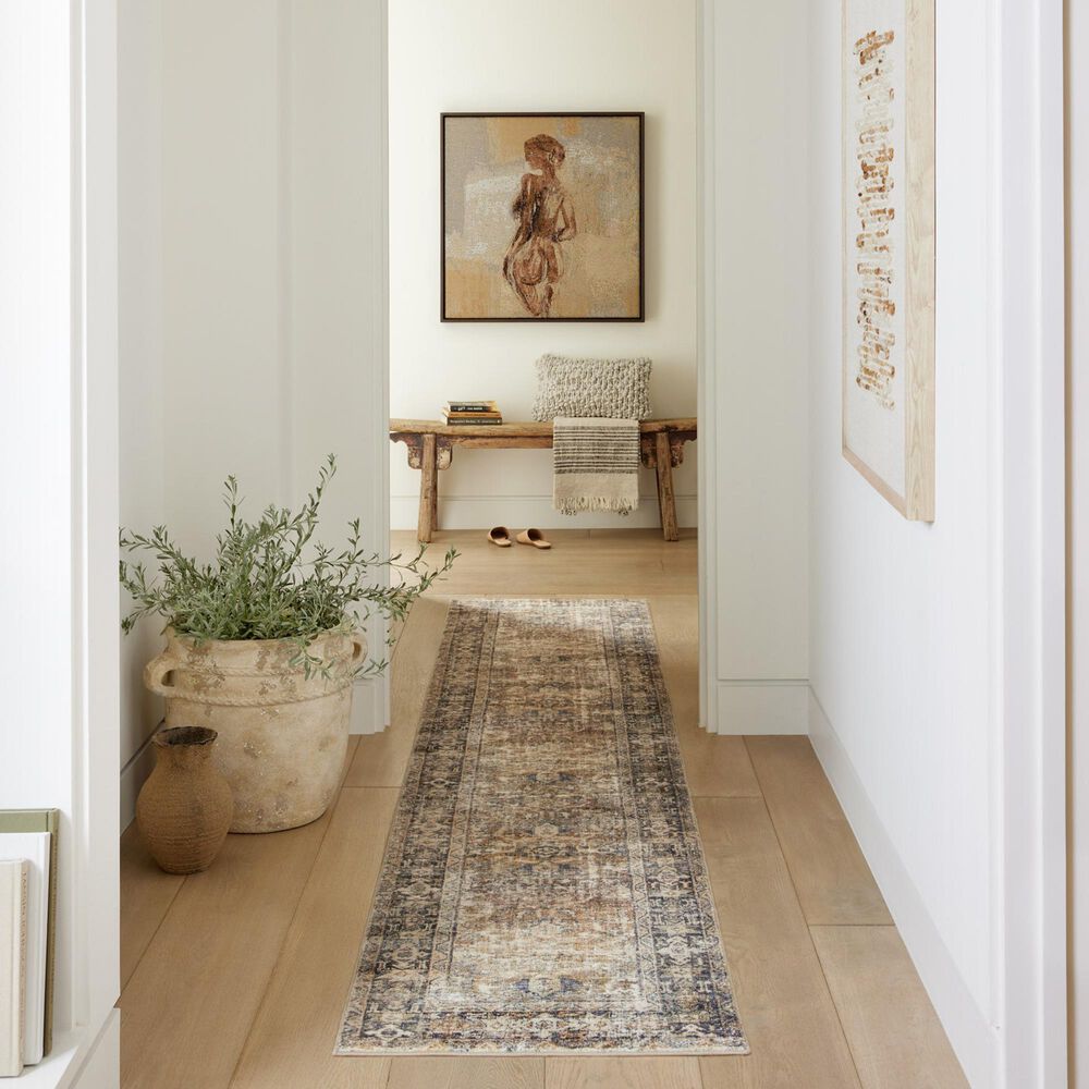 Amber Lewis x Loloi Morgan 2&#39;3&quot; x 7&#39;6&quot; Sunset and Ink Runner, , large
