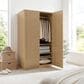 Modway Render 2-Door Wardrobe Closet in Oak, , large