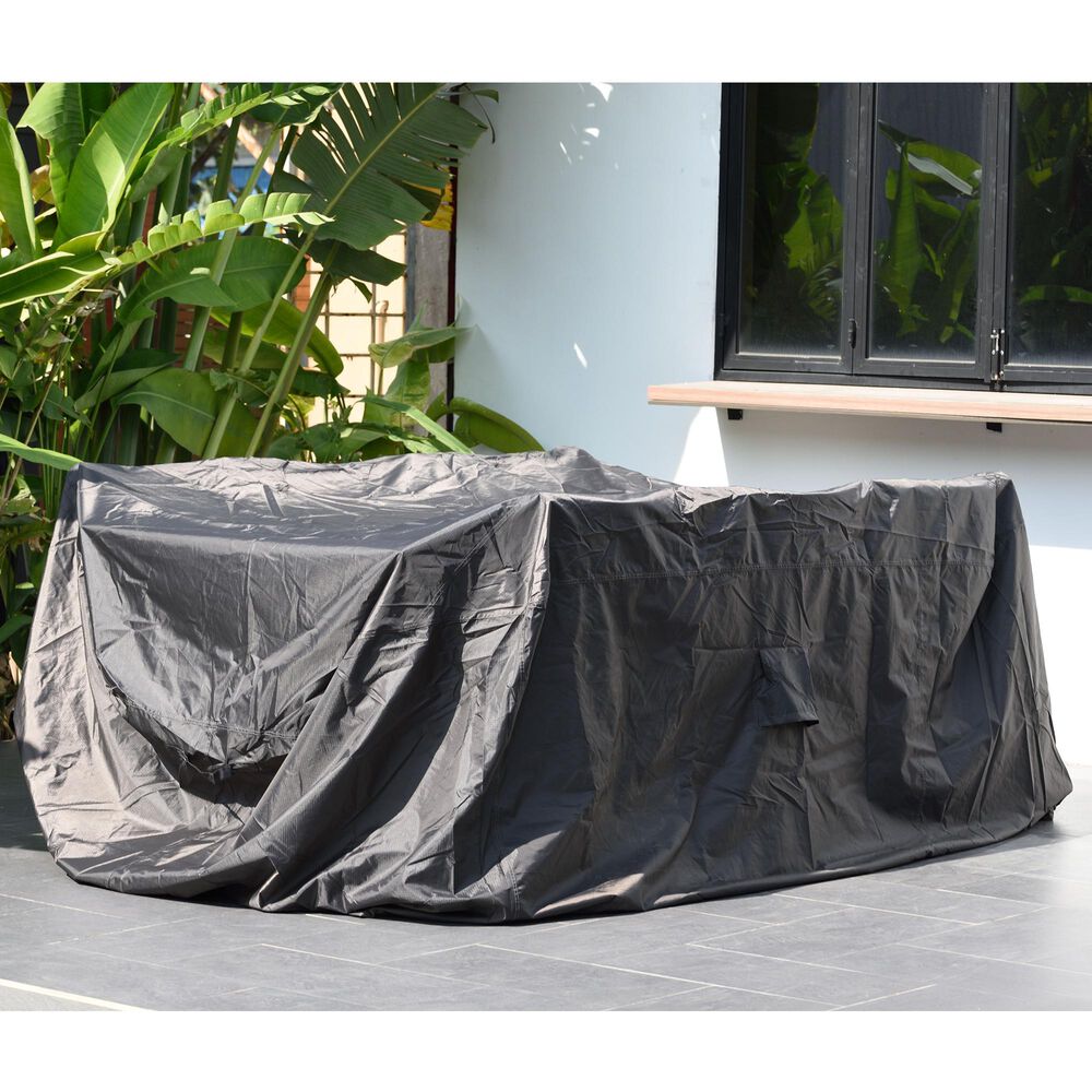 International Home Miami Amazonia Rectangle Patio Dining Cover in Blue, , large