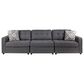 Mayberry Hill Options One 3-Piece Stationary Symmetrical Sectional in Ash, , large