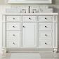 James Martin Vanities Bristol 48" Single Bathroom Vanity in Bright White with 3 cm Lime Delight Quartz Top and Rectangular Sink, , large