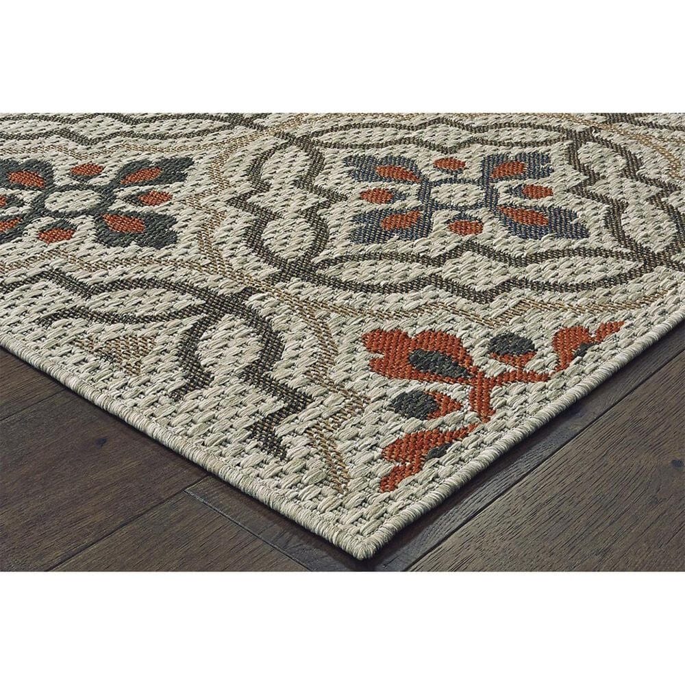 Oriental Weavers Latitude 709Y 5"3" x 7"3" Grey Area Rug, , large