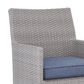 Ashley Half Moon Beach Patio Arm Chair with Cushion in Gray (Set of 2), , large
