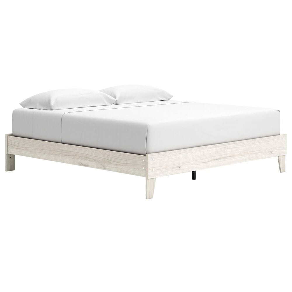 Ashley Socalle King Platform Bed in Light Natural, , large
