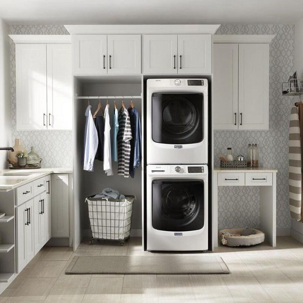 Maytag 4.8 Cu. Ft. Front Load Washer with Steam and a 7.3 Cu. Ft ...