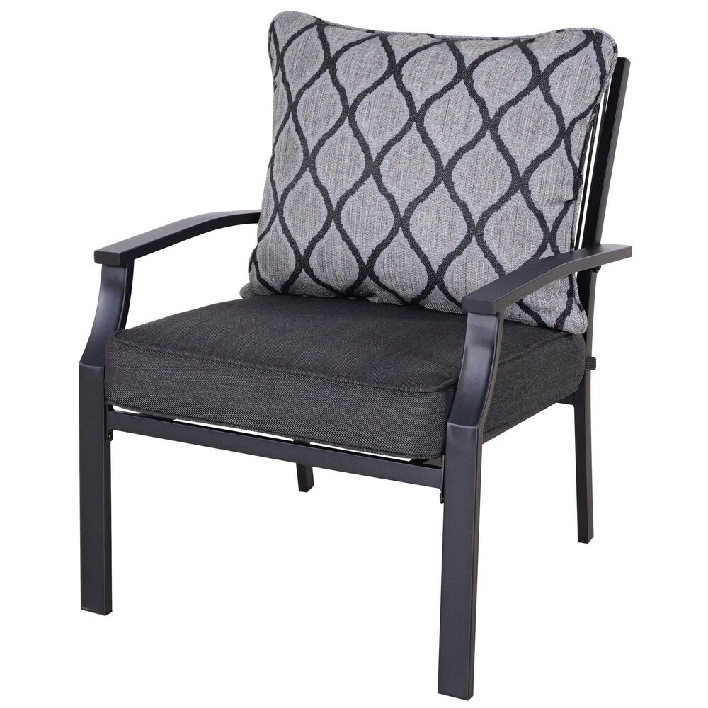 Global Note Collections Devon 3-Piece Chat Set in Ash Grey and Beluga Teardrop, , large