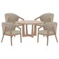 Declan Dining 5-Piece Dining Set in Pecan Washed, , large