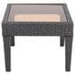 Hearth and Haven Antibes Patio Side Table in Grey, , large