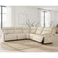 Ashley Double Deal 5-Piece Power Symmetrical Reclining Sectional in Almond, , large