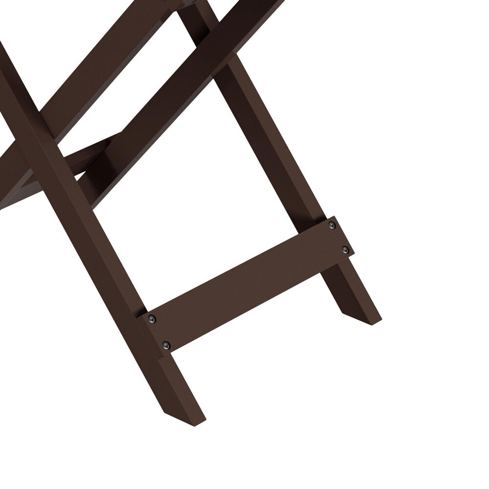 Timberlake Lavish Home Folding End Table in Brown, , large
