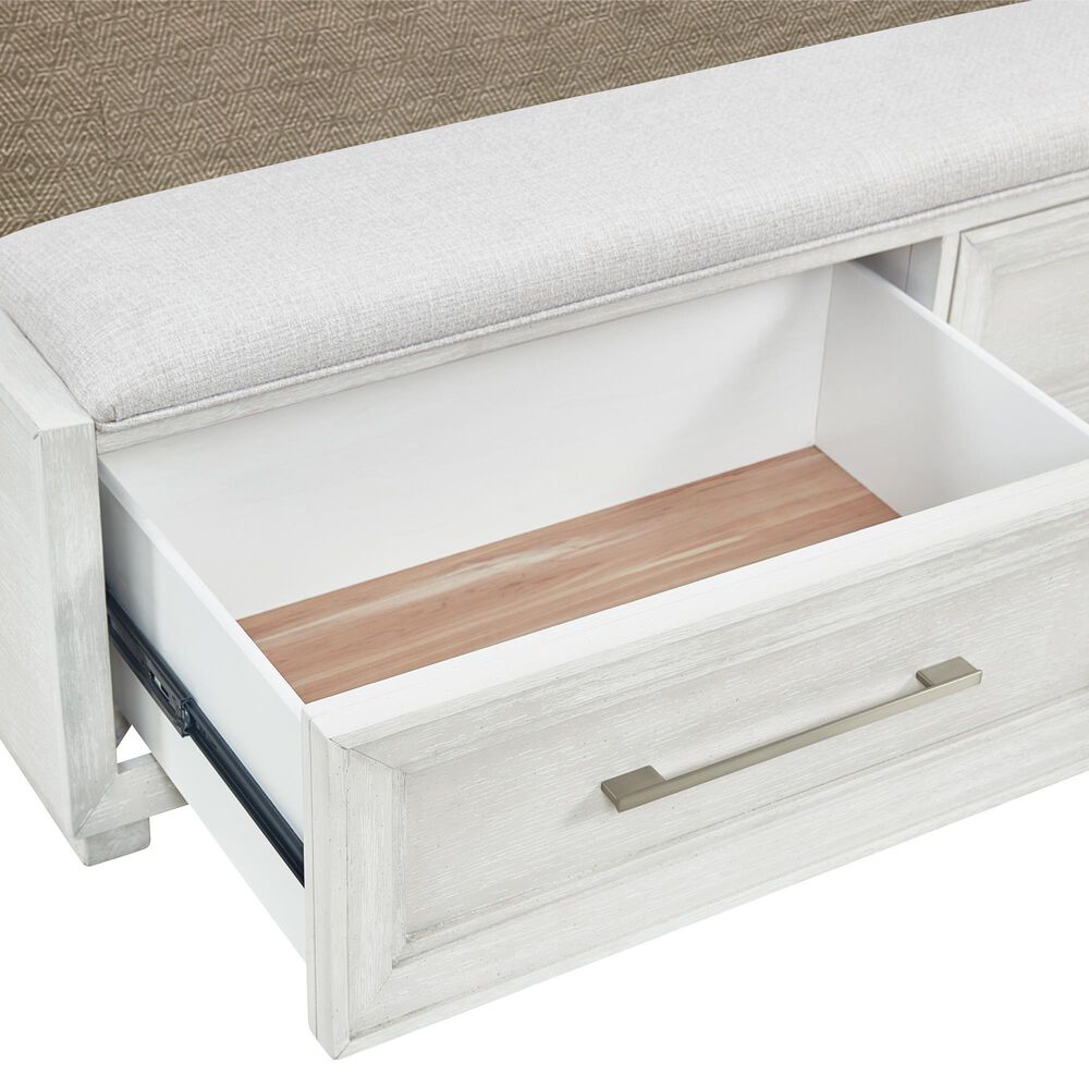 Sasha Lee Queen Storage Bed in Brushed White, , large