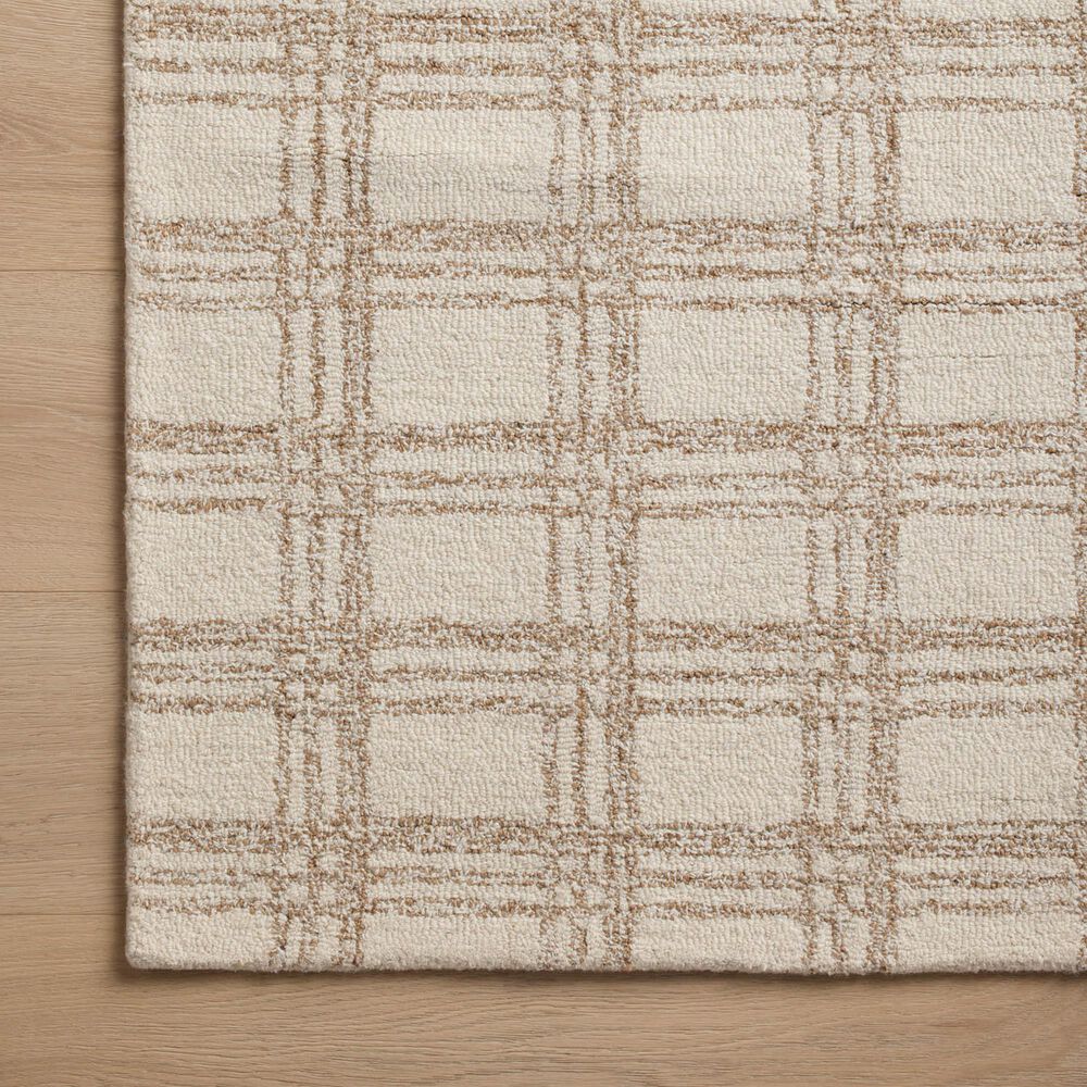 Chris Loves Julia x Loloi Polly 2&#39; x 5&#39; Cream and Sand Runner, , large